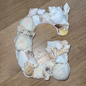 Handmade Letter G Seashells